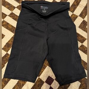 Champion Black High-Waist Performance Bike Shorts